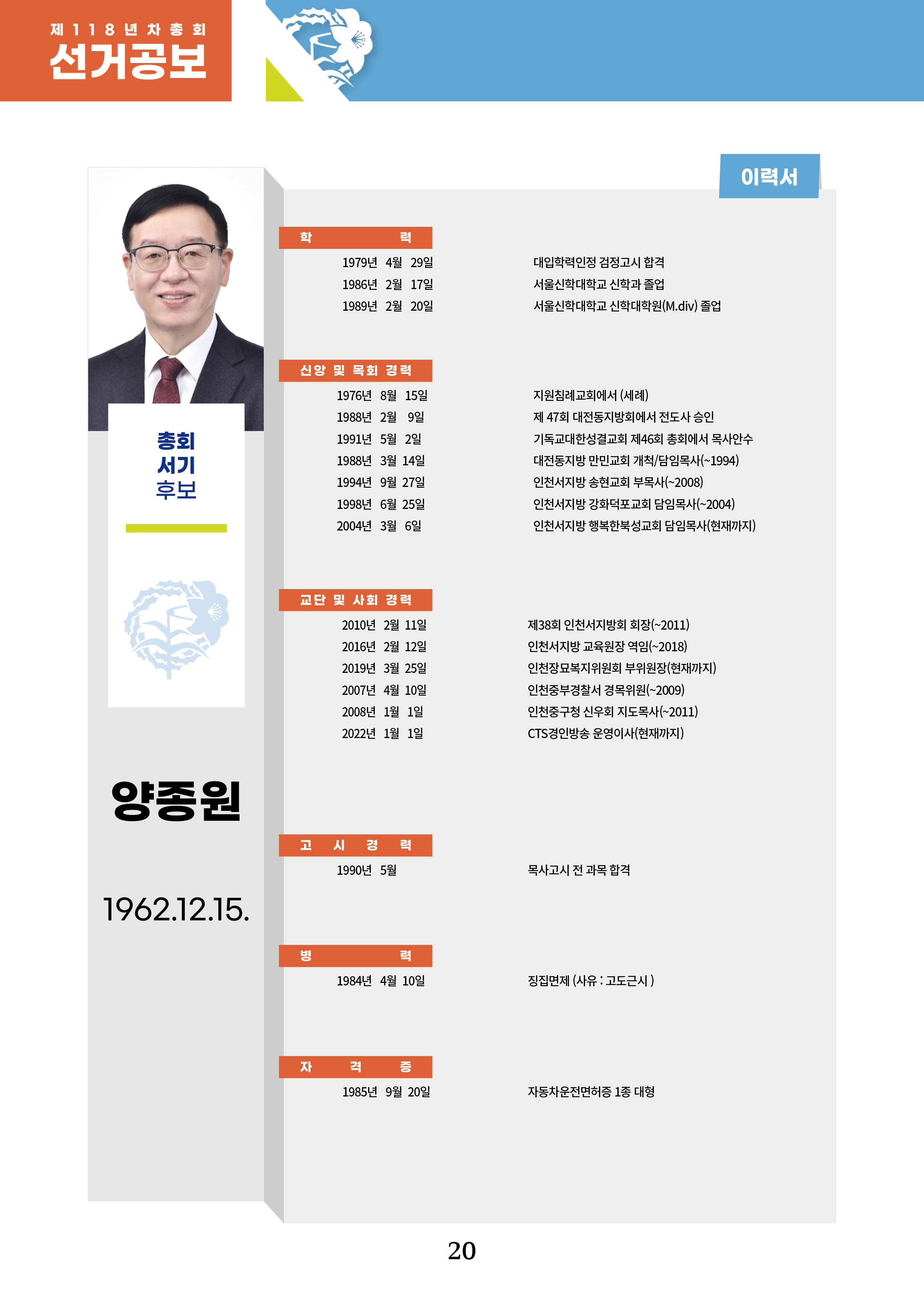 후보 이력서