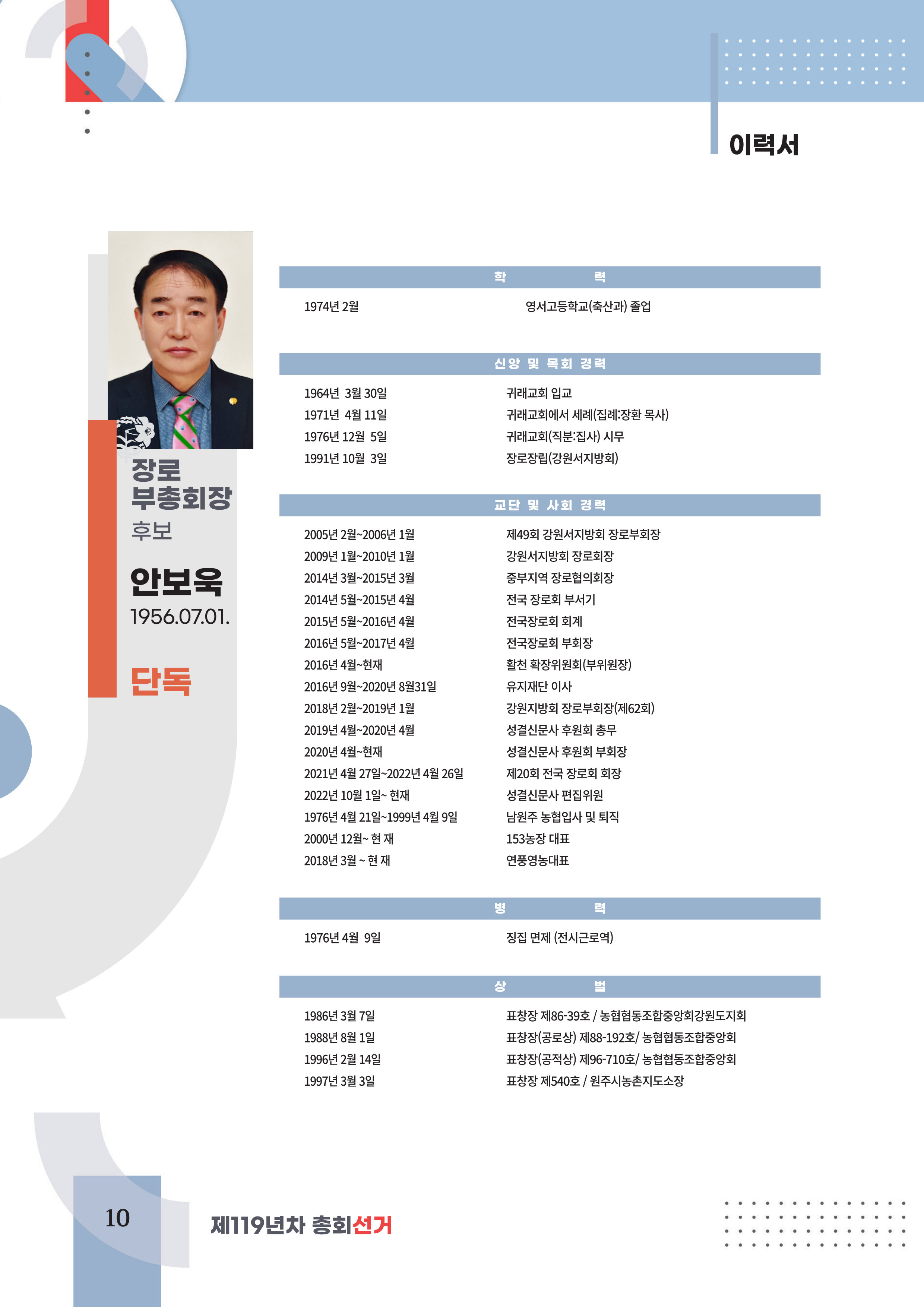 후보 이력서
