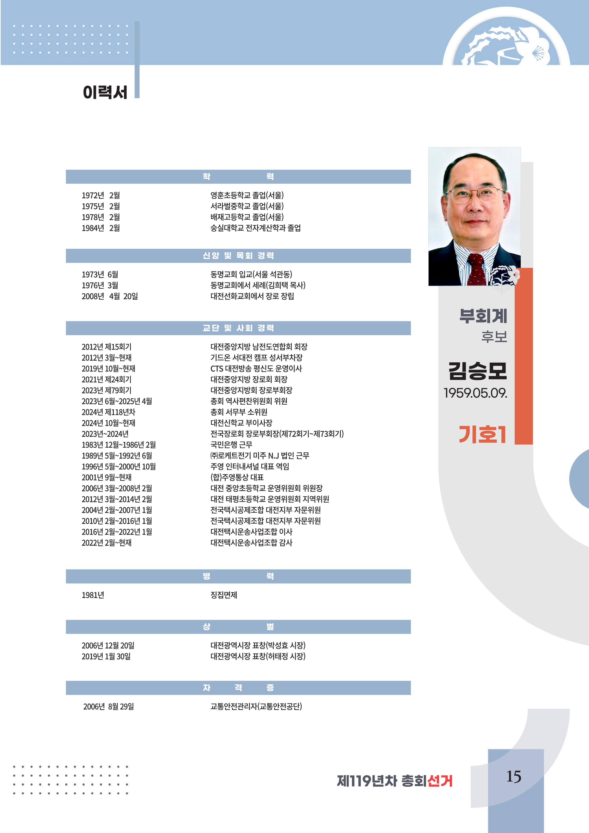 후보 이력서